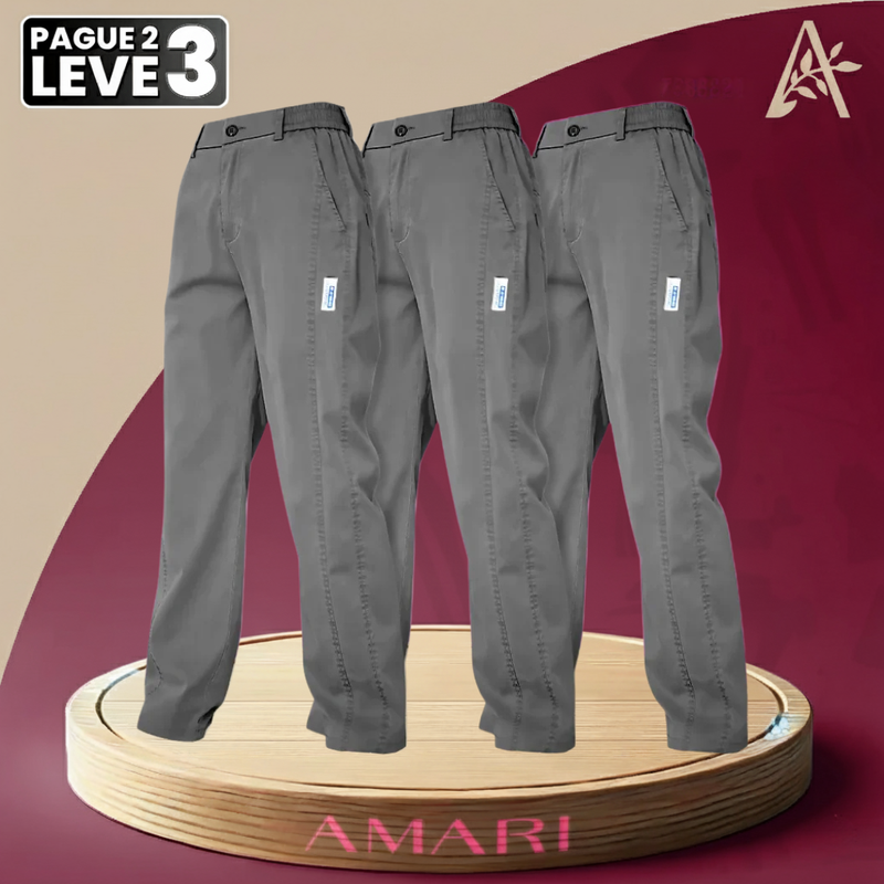 Calça Feminina Aurora em Malha de Seda Gelo e Poliéster 